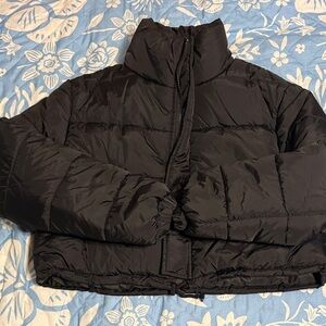 SHEIN Charcoal Quilted Jacket